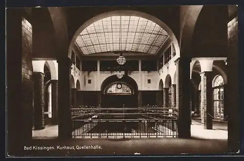 AK Bad Kissingen, Kurhaus, Quellenhalle
