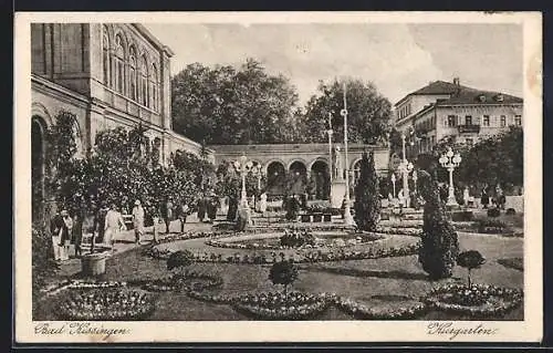 AK Bad Kissingen, Im Kurgarten
