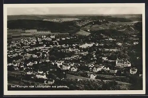 AK Bad Kissingen, Teilansicht vom Ludwigsturm aus gesehen