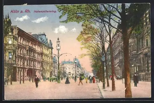 AK Köln-Neustadt, Hohenzollernring-Strasse