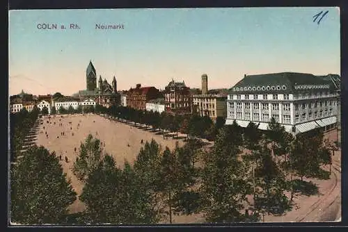 AK Köln a. Rh., Neumarkt, von oben gesehen