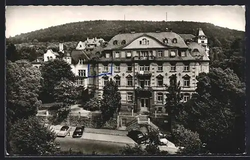 AK Bad Kissingen, Rudolf-Wissel-Sanatorium aus der Vogelschau