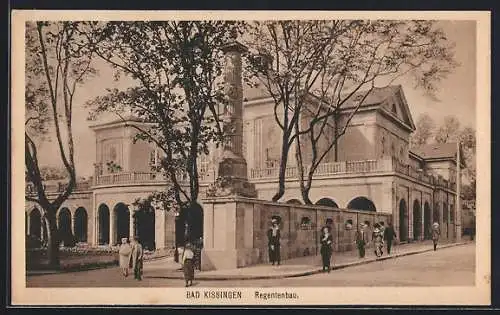 AK Bad Kissingen, Regentenbau, Ansicht mit Säule