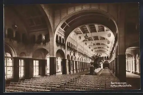 AK Bad Kissingen, Kurhaus, In der Wandelhalle