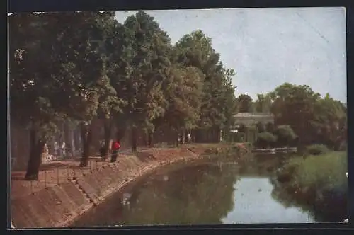 AK Bad Kissingen, die Lindesmühlpromenade