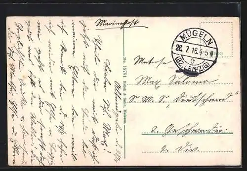 AK Wurzen, Haupteingang und Wache, Kaserne d. K. S. S. Feldart.-Regt. Nr. 78