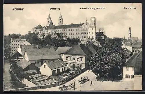 AK Freising, Domberg mit Lehrerbildungsanstalt und Pfarrkirche