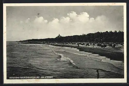AK Brunshaupten i. M., Ostseebad, Am Strande
