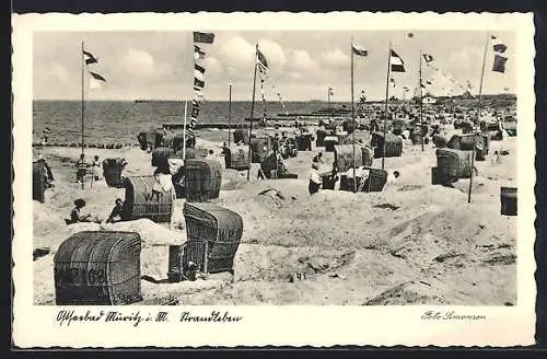 AK Müritz i. M., Ostseebad, Strandleben