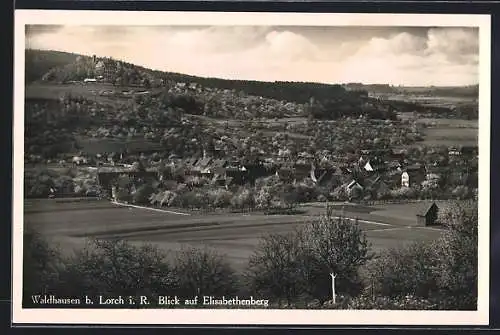 AK Waldhausen b. Lorch, Blick auf Elisabethenberg