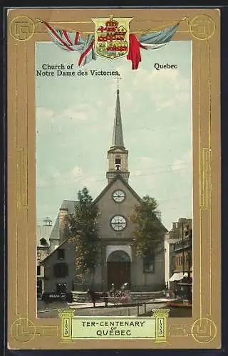 AK Quebec, Ter-Centenary, Church of Notre Dame des Victories