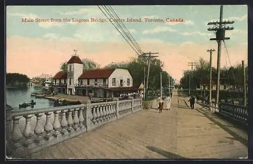 AK Toronto, Centre Island, Main Street from the Lagoon Bridge