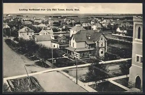 AK Souris, Man., Looking Northwest from City Hall Tower