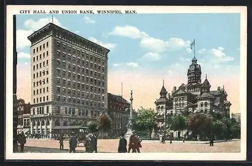 AK Winnipeg, Man., City Hall and Union Bank