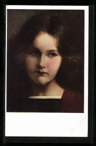 Künstler-AK M. Munk Nr. 707: Portrait einer jungen Dame