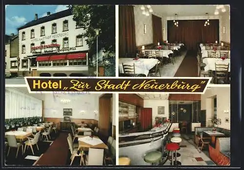 AK Neuerburg / Eifel, Hotel Zur Stadt Neuerburg, Innenansichten