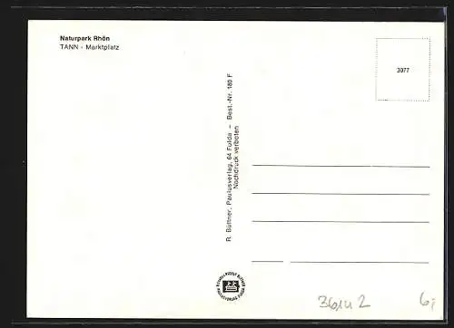 AK Tann / Rhön, Partie am Marktplatz