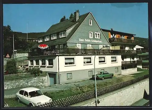 AK Willingen / Hochsauerland, Blick zum Haus Behle-Schäperken