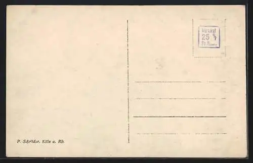 AK Köln a. Rh., Hängebrücke mit Totalansicht