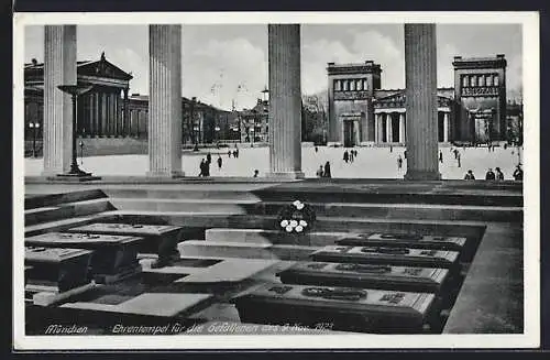 AK München, Ehrentempel für die Gefallenen vom November 1923