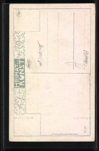 Künstler-AK Otto Stoitzner: Krems /Donau, Förthof in der Wachau, Kirche im Spätherbst