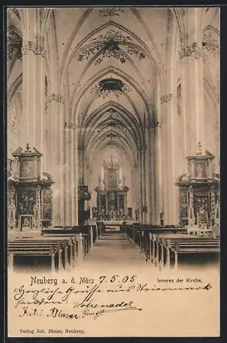 AK Neuberg a. d. Mürz, Inneres der Kirche