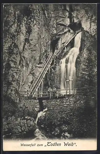 AK Mürzsteg, Wasserfall zum Todten Weib
