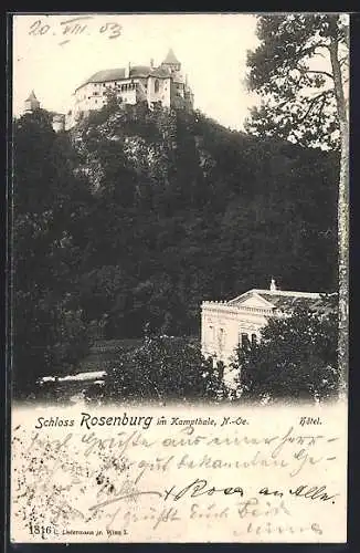AK Rosenburg im Kampthale, Schloss und Hotel