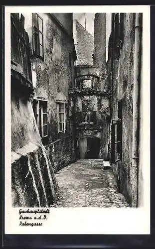 AK Krems a. d. D., Partie in der Rabengasse