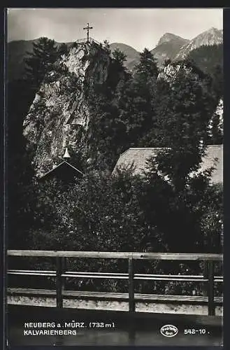 AK Neuberg a. Mürz, Kalvarienberg mit Gipfelkreuz