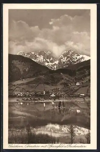 AK Gaishorn /Obersteier, Ortsansicht mit Sparafeld und Reichenstein