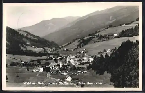 AK Wald am Schoberpass, Gesamtansicht aus der Vogelschau