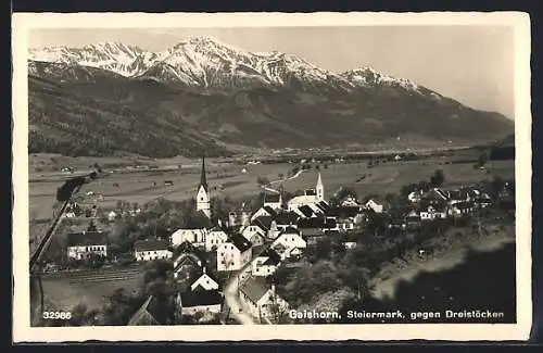 AK Gaishorn /Steiermark, Ortsansicht gegen Dreistöcken