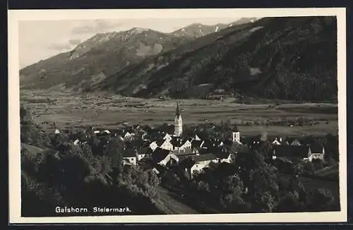 AK Gaishorn /Steiermark, Ortsansicht vom Berg aus