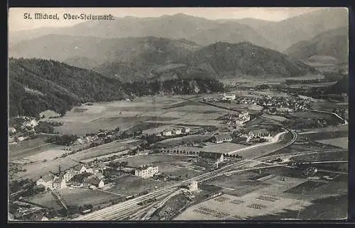 AK St. Michael /Obersteiermark, Panoramaansicht