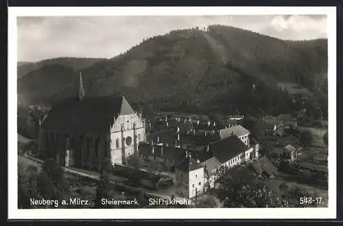 AK Neuberg a.d. Mürz, Ansicht der Stiftskirche