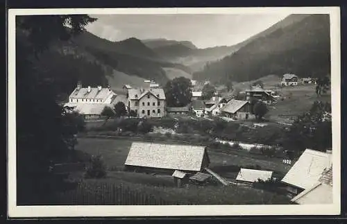 AK Frein /Mürz, Ortsansicht aus der Vogelschau