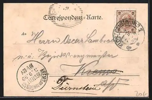 AK Kierling, Kirche aus der Vogelschau