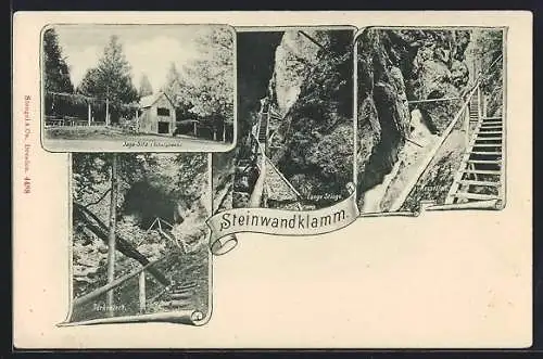 AK Furth b. Triesting, Steinwandklamm mit Türkenloch