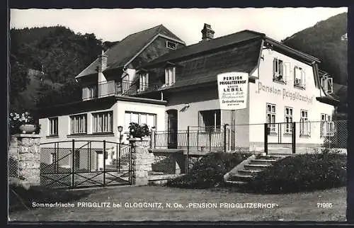 AK Prigglitz, Partie mit Pension Prigglitzerhof