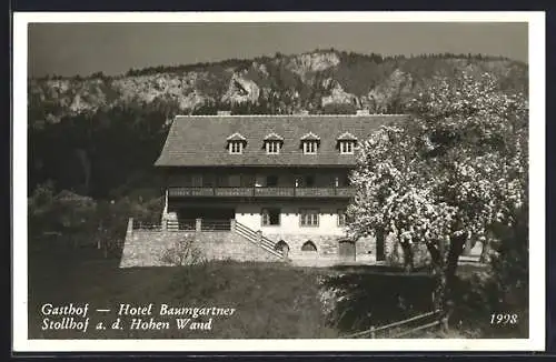 AK Stollhof a. d. Hohen Wand, Hotel Baumgartner