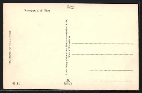 AK Krampen a. d. Mürz, Ortsansicht aus der Vogelschau