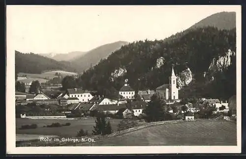 AK Rohr i. Gebirge, Blick auf den Ort