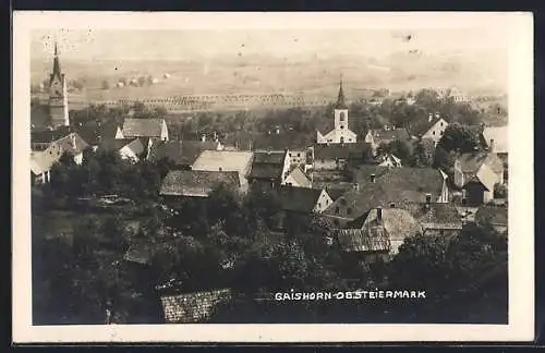 AK Gaishorn /Ob. Steiermark, Ortsansicht mit Kirchen