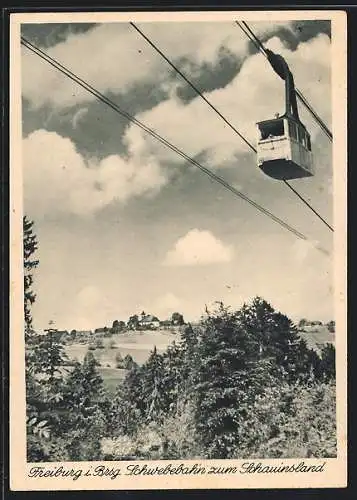 AK Freiburg i. Br., Schwebebahn zum Schauinsland