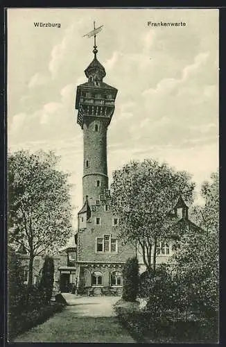 AK Würzburg, Gasthaus zur Frankenwarte