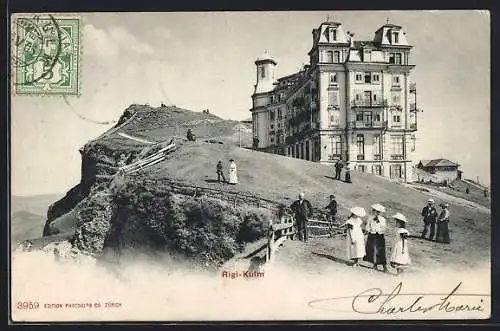 AK Rigi-Kulm, Panorama mit Hotel