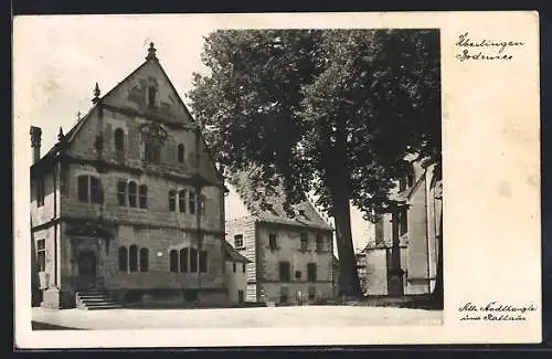 AK Überlingen a. Bodensee, alte Stadtkanzlei und Rathaus