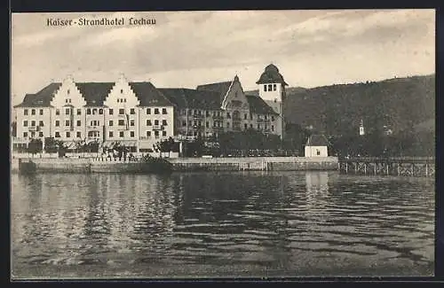 AK Lochau, Kaiser-Strandhotel vom Wasser aus
