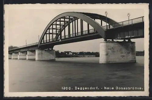 AK Deggendorf, Ansicht Donaubrücke